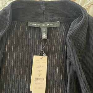 White House Black Market Ribbed Black Sweater